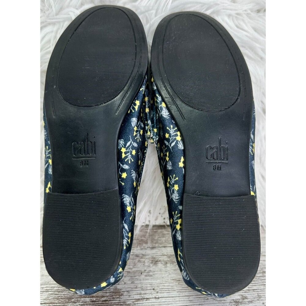 CABI Velvet Loafer Women’s Size 8 Blue/Yellow Horsebit Carnaby Floral 6005 EUC! - Picture 10 of 11